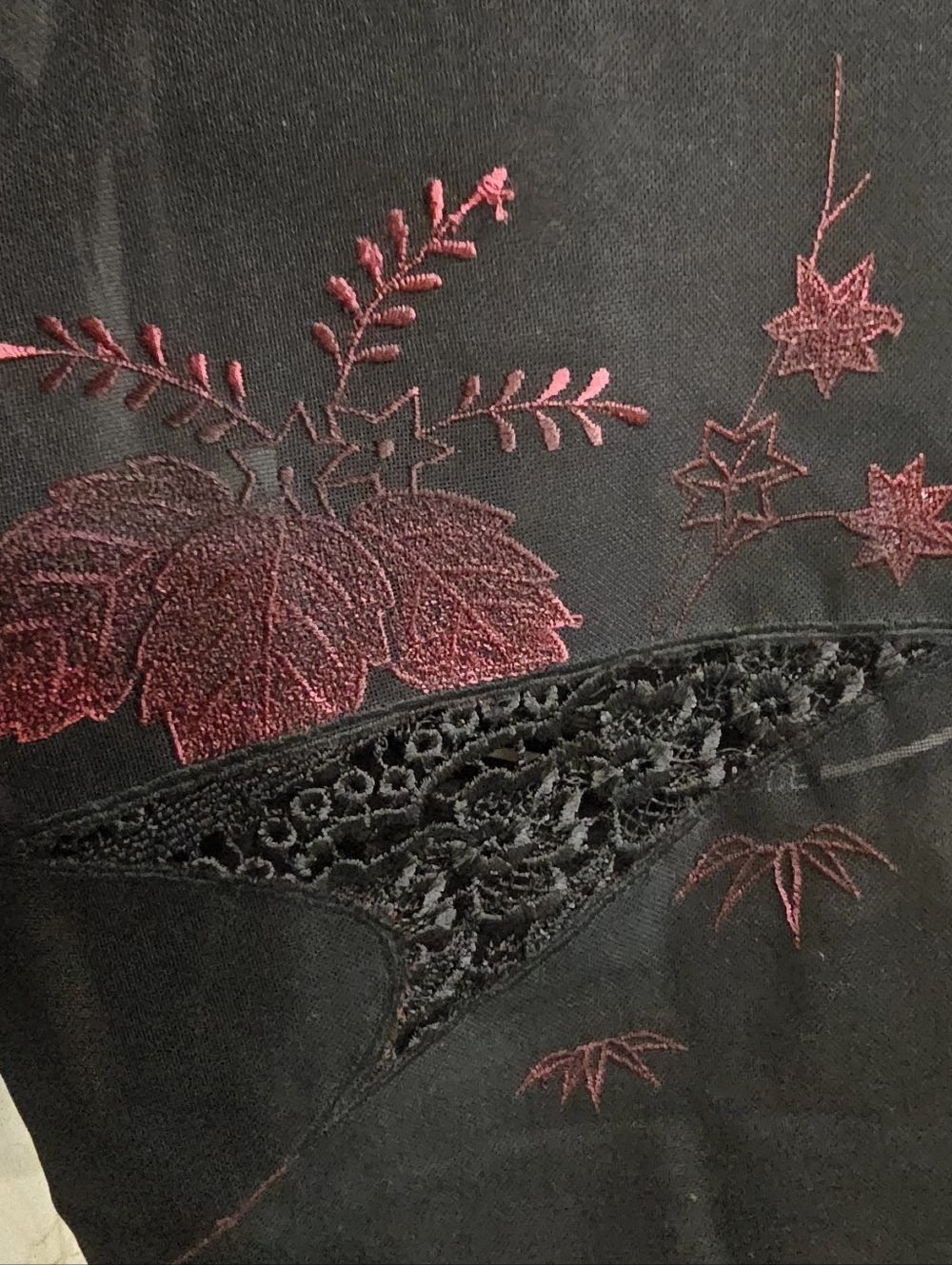 ALL SILK Summer Short Kimono Jacket Wit ALL Silk Embroidery - Georgeous